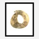 Golden O Typography Art Print Golden O Typography Art Print