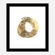 Golden O Typography Art Print Golden O Typography Art Print