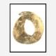 Golden O Typography Art Print Golden O Typography Art Print