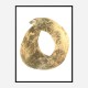Golden O Typography Art Print Golden O Typography Art Print