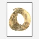 Golden O Typography Art Print Golden O Typography Art Print