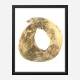 Golden O Typography Art Print Golden O Typography Art Print