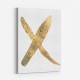Golden X Typography Art Print Golden X Typography Art Print
