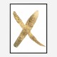 Golden X Typography Art Print Golden X Typography Art Print