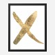 Golden X Typography Art Print Golden X Typography Art Print
