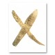 Golden X Typography Art Print Golden X Typography Art Print