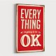 Everything Typography Wall Art Everything Typography Wall Art