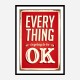 Everything Typography Wall Art Everything Typography Wall Art