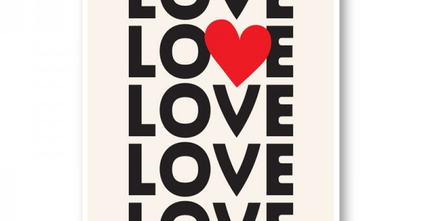 Love Love Love Art Print