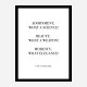 Coco Chanel Adornment Quote Art Print