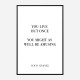 Coco Chanel You Live But Once Quote Art Print Coco Chanel You Live But Once Quote Art Print