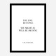 Coco Chanel You Live But Once Quote Art Print