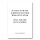 Coco Chanel Success Quote Art Print