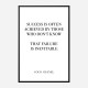 Coco Chanel Success Quote Art Print