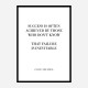 Coco Chanel Success Quote Art Print