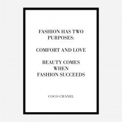 Coco Chanel Add More Lipstick Quote Art Print
