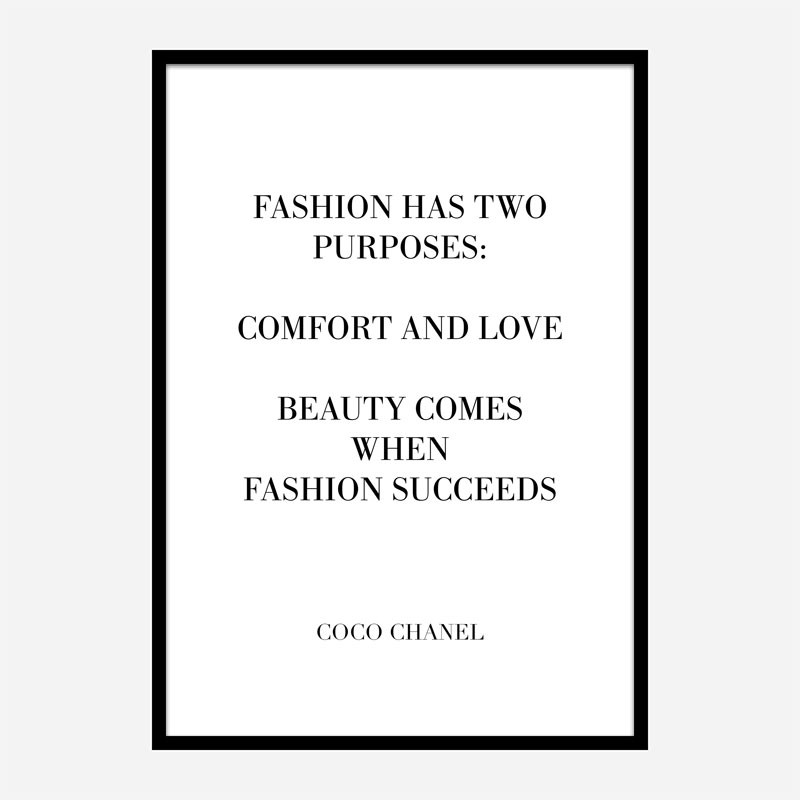 Coco Chanel INSPIRED Champagne Quote Poster / Print