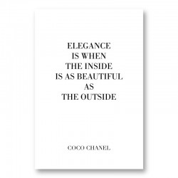 Coco Chanel I don't do fashion Quote Art Print