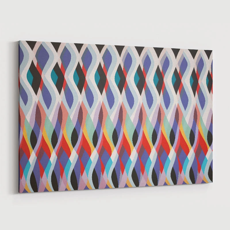 Wave Of Color Abstract Art Print