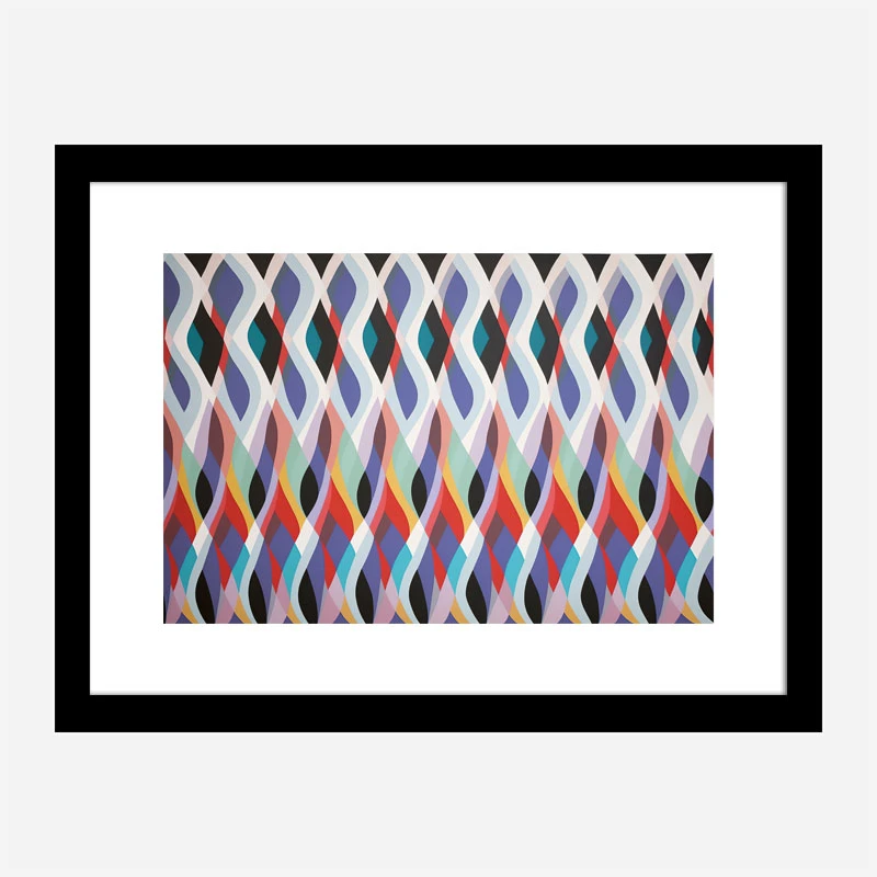 Wave Of Color Abstract Art Print