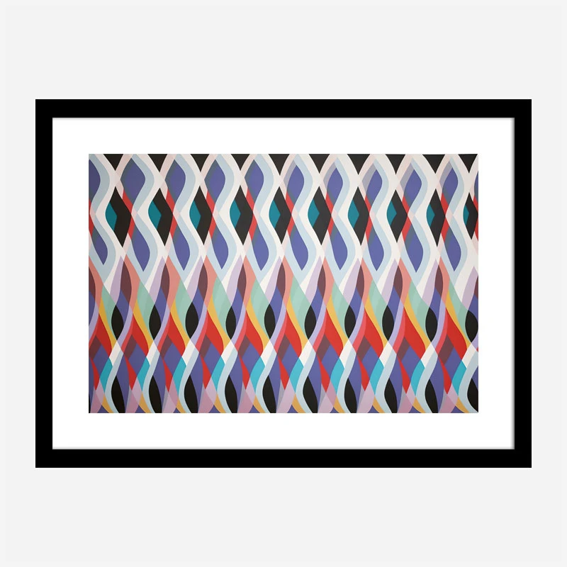 Wave Of Color Abstract Art Print