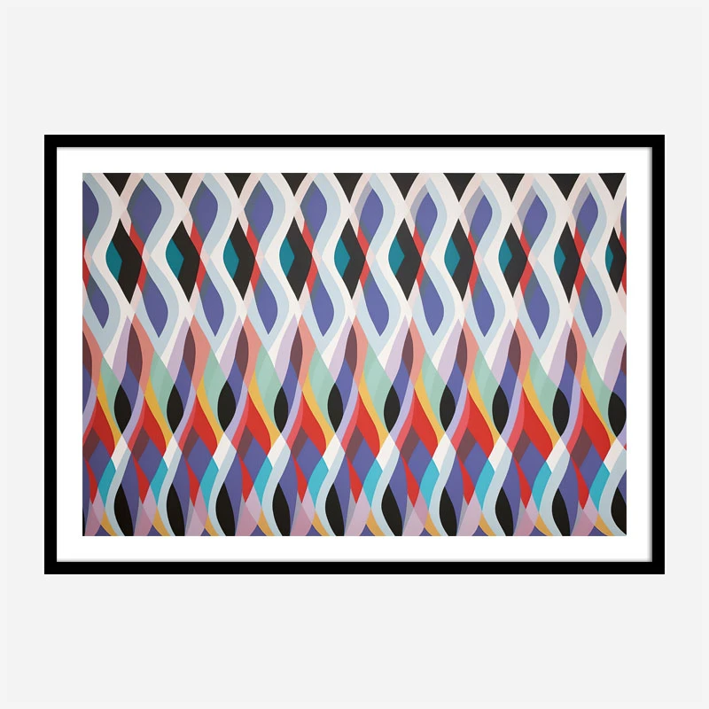 Wave Of Color Abstract Art Print