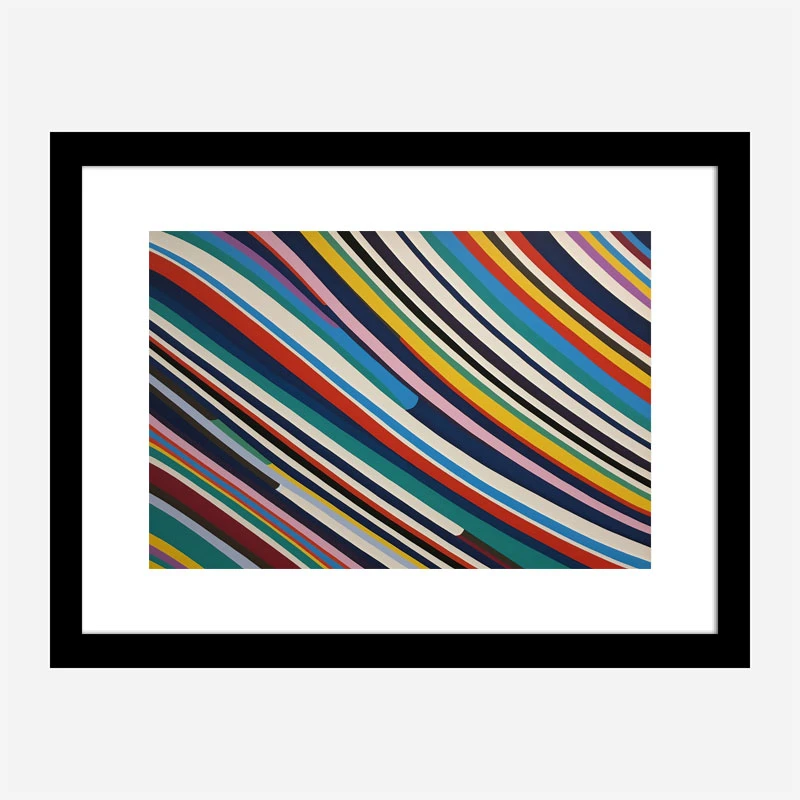 Lines Of Color Abstract Art Print