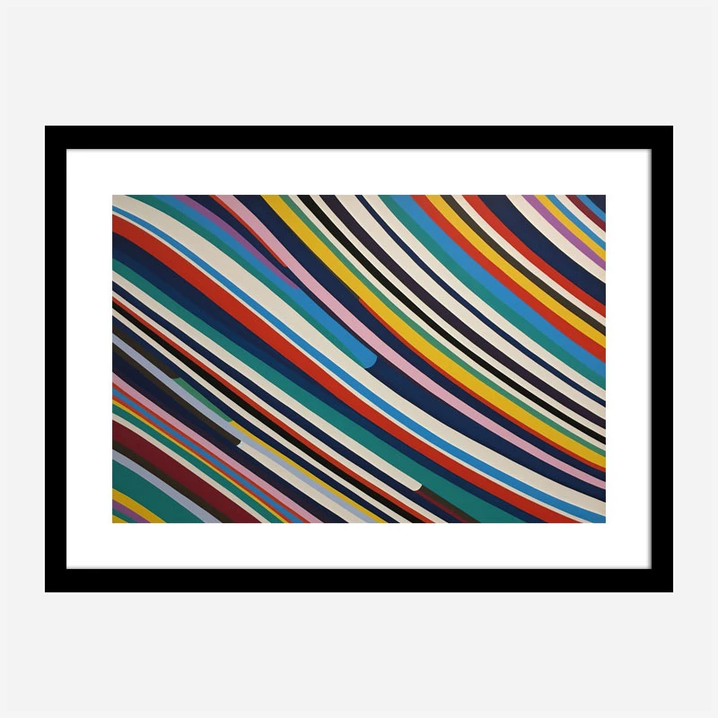Lines Of Color Abstract Art Print