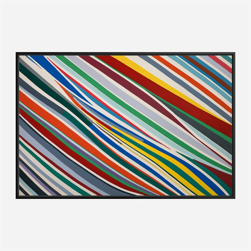 Lines Of Color 2 Abstract Art Print