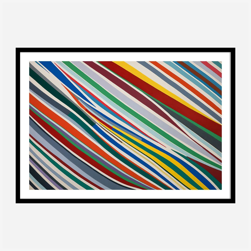 Lines Of Color 2 Abstract Art Print