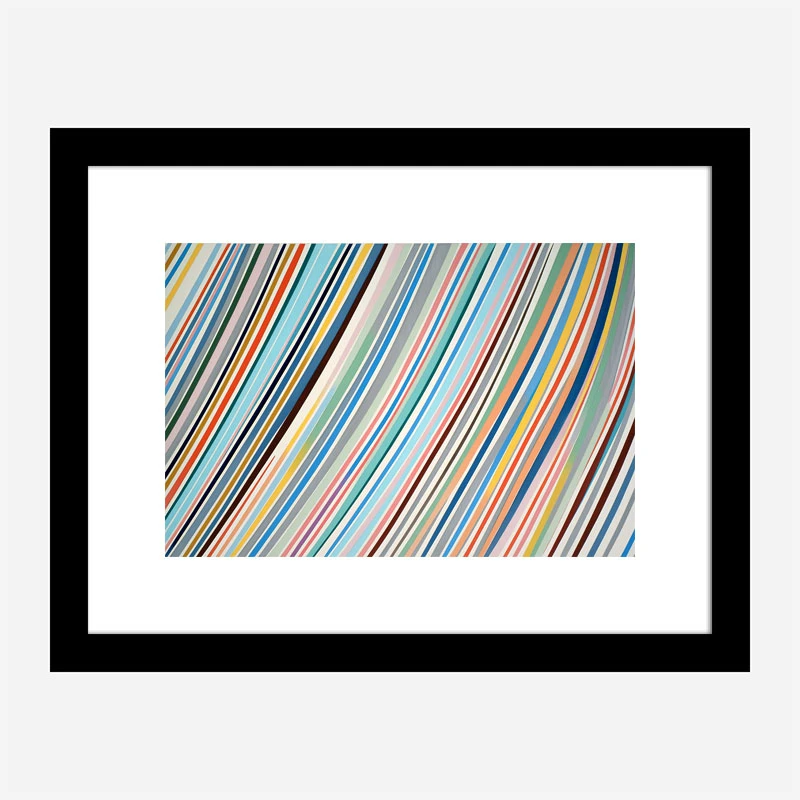 Lines Of Color 3 Abstract Art Print