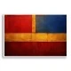 Red Blue & Gold Rothko Style Abstract Art Print