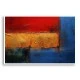 Red Blue & Gold Rothko Style 2 Abstract Art Print
