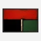 Red Black & Green Rothko Style Abstract Art Print