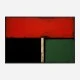 Red Black & Green Rothko Style Abstract Art Print