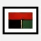 Red Black & Green Rothko Style Abstract Art Print