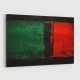Red Black & Green Rothko Style 2 Abstract Art Print