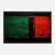 Red Black & Green Rothko Style 2 Abstract Art Print
