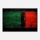 Red Black & Green Rothko Style 2 Abstract Art Print