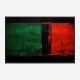 Red Black & Green Rothko Style 2 Abstract Art Print