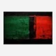 Red Black & Green Rothko Style 2 Abstract Art Print