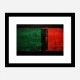 Red Black & Green Rothko Style 2 Abstract Art Print