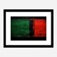 Red Black & Green Rothko Style 2 Abstract Art Print