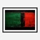 Red Black & Green Rothko Style 2 Abstract Art Print