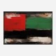 Red Black & Green Rothko Style 3 Abstract Art Print