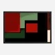Red Black & Green Rothko Style 4 Abstract Art Print