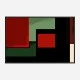 Red Black & Green Rothko Style 4 Abstract Art Print