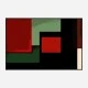 Red Black & Green Rothko Style 4 Abstract Art Print