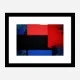 Red Black & Blue Rothko Style Abstract Art Print