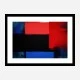 Red Black & Blue Rothko Style Abstract Art Print